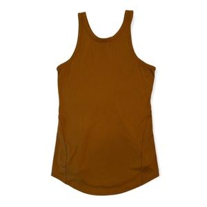 Lululemon Mustard Yellow Ribbed Tank Top